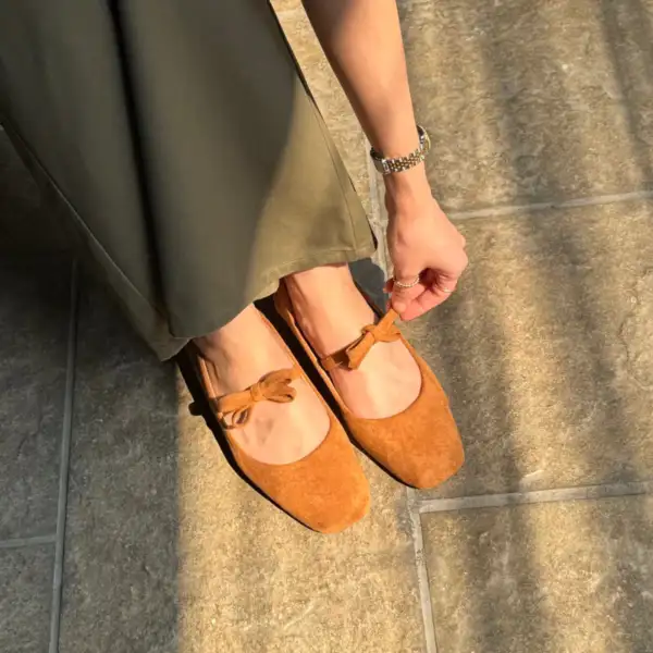 Mary Jane (แมรี่เจน โบว์ถอดออกได้ ใส่เหยียบส้นได้)