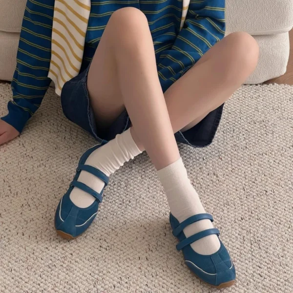 รองเท้าทรงแมรี่เจน ที่มีลวดลายและดีไซน์สวยงาม หนัง PU Premium Size : 36-40